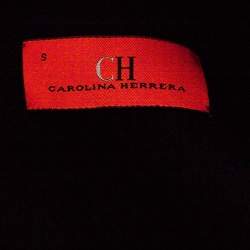 Pre Owned CH Carolina Herrera Navy Blue Wool Double Breasted Coat S