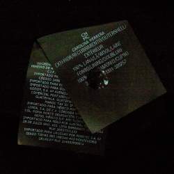 Pre Owned CH Carolina Herrera Navy Blue Wool Double Breasted Coat S