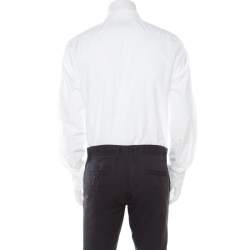 Pre Owned CH Carolina Herrera White Cotton Long Sleeve Button Front Shirt XL