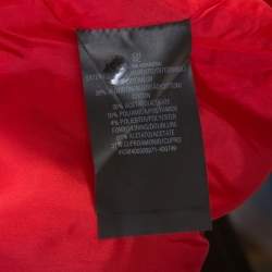 Pre Owned CH Carolina Herrera Red And White Houndstooth Blazer L