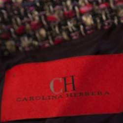 Pre Owned CH Carolina Herrera Multicolor Tweed Belted Jacket M