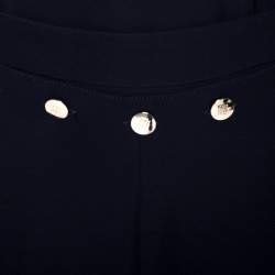 Pre Owned CH Carolina Herrera Navy Blue Top And Trousers Set S