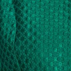 مملوكة مسبقًا جاكيت سي إتش كارولينا هيرير جاكار أخضر منقوش بيبليوم مقاس صغير (سمول)