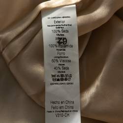 مملوكة مسبقً ا تنورة سي أتش كارولينا هيريرا بحواف دانتيل و بطبقات ماكسي حرير أسود وسط (ميديوم)