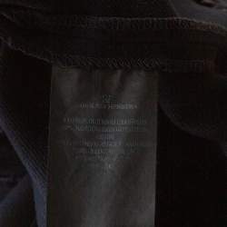 CH Carolina Herrera Navy Blue Cotton Tapered Pants S