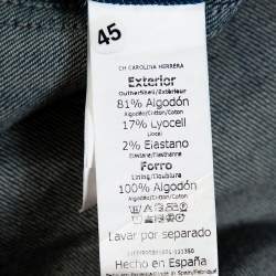 Pre Owned فستان سي أتش كارولينا هيريرا دينيم أزرق بلا أكمام مقاس صغير (سمول)