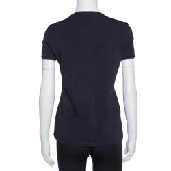 Pre Owned تي شيرت سي أتش كارولينا ه يريرا قطن أسود مزين بشعار مقاس صغير - سمول