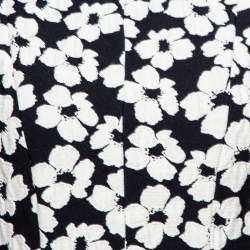 Pre Owned فستان سي إتش كارولينا هيريرا جاكار مونوكرومي مورد واسع مقاس صغير - سمول