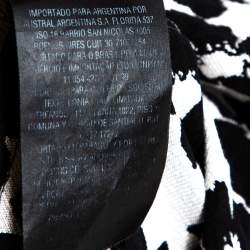 Pre Owned فستان سي إتش كارولينا هيريرا جاكار مونوكرومي مورد واسع مقاس صغير - سمول