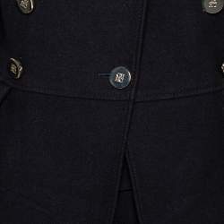 Pre Owned CH Carolina Herrera Black Wool Coat M