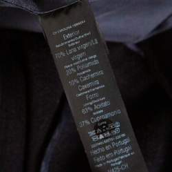 Pre Owned CH Carolina Herrera Black Wool Coat M