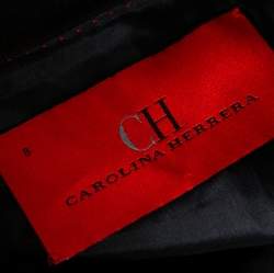 Pre Owned CH Carolina Herrera Black Wool Coat M
