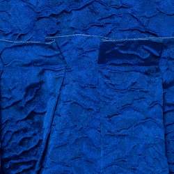 CH Carolina Herrera Royal Blue Textured Jacquard Maxi Skirt M