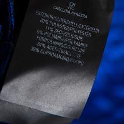 Pre Owned قستان سهرة ميرمايد سي أتش كارولينا هيريرا جاكار أزرق رويال مقاس صغير جداً (اكس سمول)