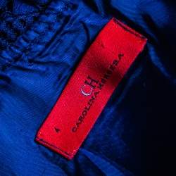 مملوكة مسبقًا توب سي إتش كارولينا هيرير شبكة ودانتيل أزرق كحلي قصات مقاس صغير - سمول