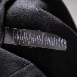 Pre Owned CH Carolina Herrera Black Wool Boucle Trim Detail Open Front Jacket XL 