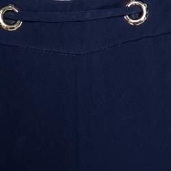 CH Carolina Herrera Navy Blue Crepe Tie-Up Detailed Suit Set M