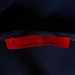 CH Carolina Herrera Navy Blue Crepe Tie-Up Detailed Suit Set M