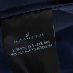 CH Carolina Herrera Navy Blue Crepe Tie-Up Detailed Suit Set M