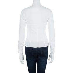 Pre Owned قميص سي أنش كارولينا هيريرا أبيض S