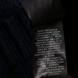 مملوكة مسبقًا بلوفر كارولينا هيريرا صوف تريكو رصاصي رقبة مرتفعة بلا أكمام مقاس كبير - لارج 