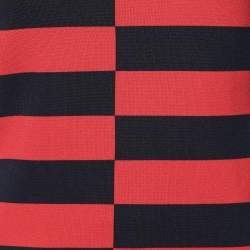 Pre Owned CH Carolina Herrera Red Stripe Knit Top S