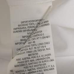 Pre Owned CH Carolina Herrera White Cotton Top XS