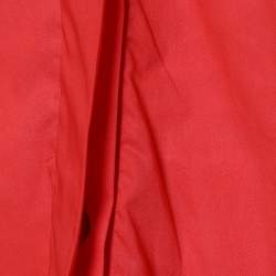CH Carolina Herrera Red Cotton Oversized Shirt S