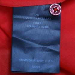 CH Carolina Herrera Red Cotton Oversized Shirt S