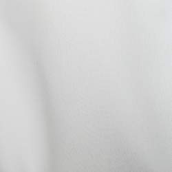 CH Carolina Herrera White Contrast Trim belted Sleeveless Shrug M
