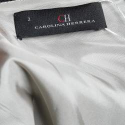 Pre Owned CH Carolina Herrera Black Lace Sleeveless Gown S