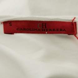 Pre Owned تي شيرت سي أتش كارولينا هيريرا سانت تروبيز  جيرسيه أبيض بأكمام قصيرة مقاس صغير - سمول