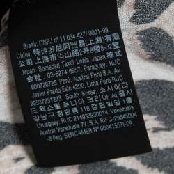 Pre Owned جاكيت سي أتش كارولينا هيريرا ساتان مطبوع نقشة الحيوان متعدد الألوان مقاس متوسط (ميديوم)