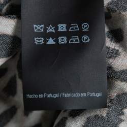 Pre Owned جاكيت سي أتش كارولينا هيريرا ساتان مطبوع نقشة الحيوان متعدد الألوان مقاس متوسط (ميديوم)