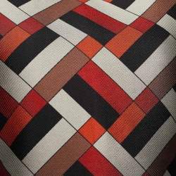 مملوكة مسبقًا CH Carolina Herrera Multicolor Geometric Print Faille Sleeveless Top M