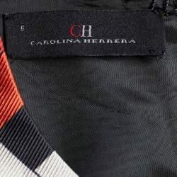 مملوكة مسبقًا CH Carolina Herrera Multicolor Geometric Print Faille Sleeveless Top M