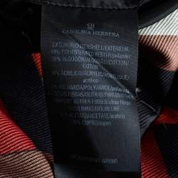 مملوكة مسبقًا CH Carolina Herrera Multicolor Geometric Print Faille Sleeveless Top M