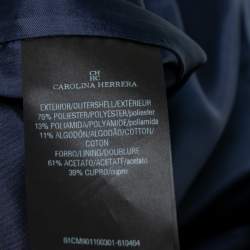 Pre Owned CH Carolina Herrera Multicolor Striped Satin Sleeveless Belted Dress S