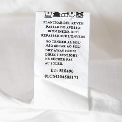 مملوكة مسبقًا CH Carolina Herrera White Ramie Pocketed Tunic M