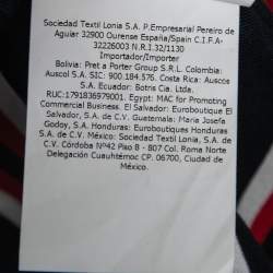 Pre Owned CH Carolina Herrera Blue & Red Striped Silk Belted Top XS