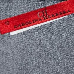 Pre Owned CH Carolina Herrera Black Silk Top L