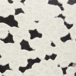 مملوكة مسبقًا CH Carolina Herrera Cream/Black Wool Blend Cap Sleeve Midi Dress M