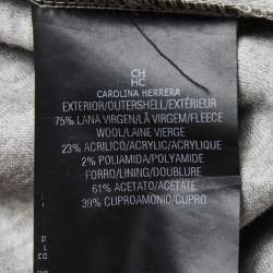 CH Carolina Herrera Grey Wool Elasticized Waist Trousers L
