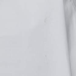 Pre Owned CH Carolina Herrera White Cotton Tie Detail Tunic Top S