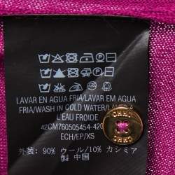 مملوكة مسبقًا CH Carolina Herrera Purple Knit Buttoned Cardigan XS