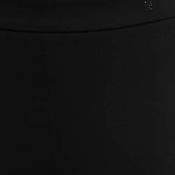 CH Carolina Herrera Black Side Detail Tapered Leg Pants M