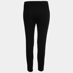 CH Carolina Herrera Black Side Detail Tapered Leg Pants M