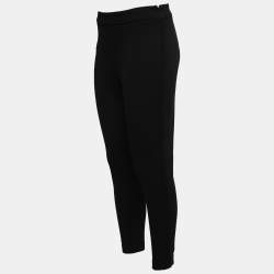 CH Carolina Herrera Black Side Detail Tapered Leg Pants M