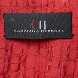 Pre Owned CH Carolina Herrera Black Velvet Single Breasted Blazer L