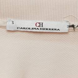 CH Carolina Herrera Light Pink Cotton Mini Polo Dress S